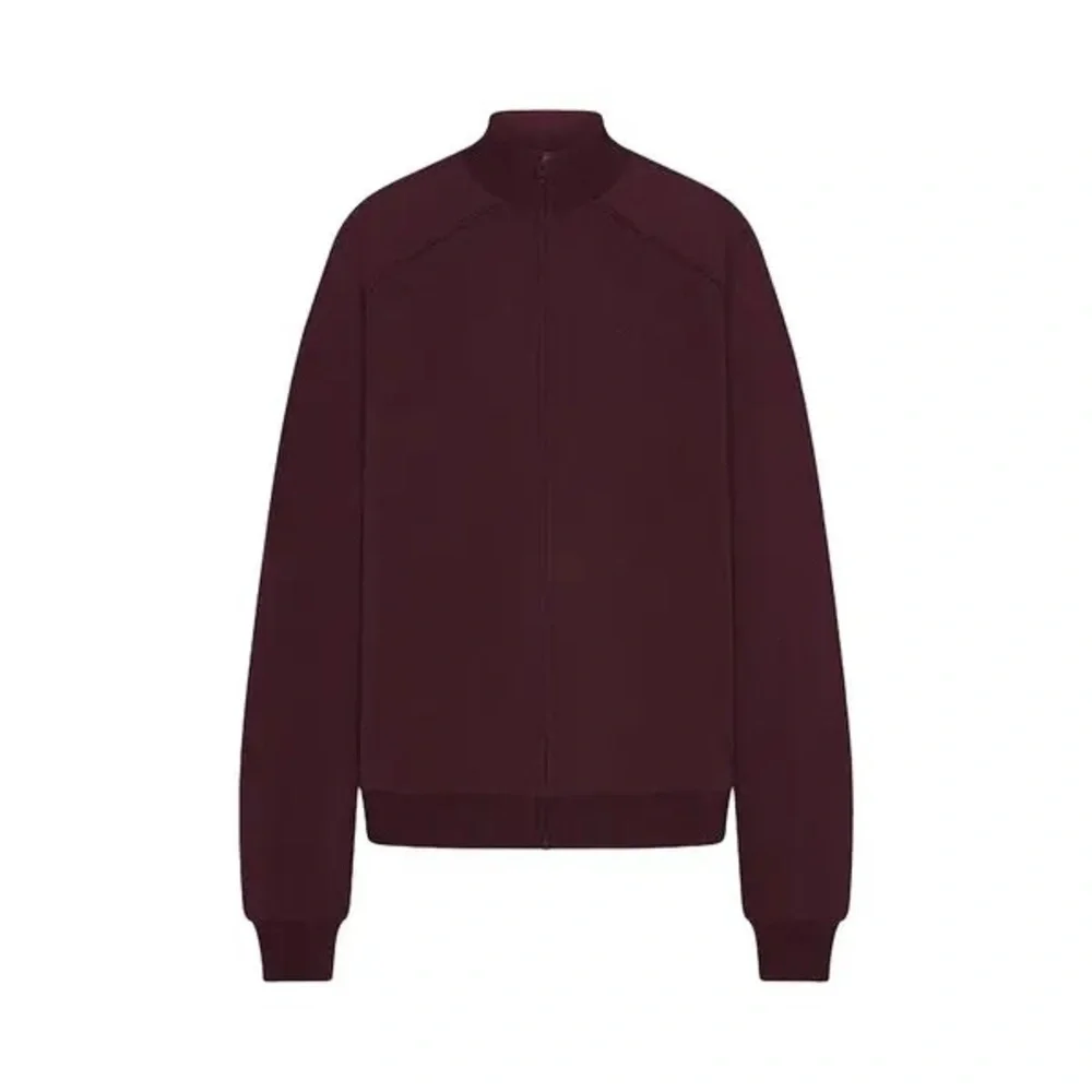NWOT Skims x Nike Matte Tricot Track Jacket - Currant
